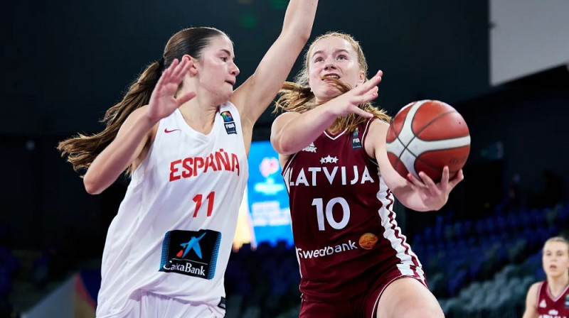 Nadīne Graudiņa 2026. gada 22. augustā. Foto: FIBA