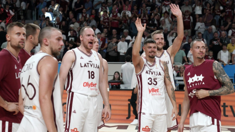 Latvijas izlase. Foto: FIBA