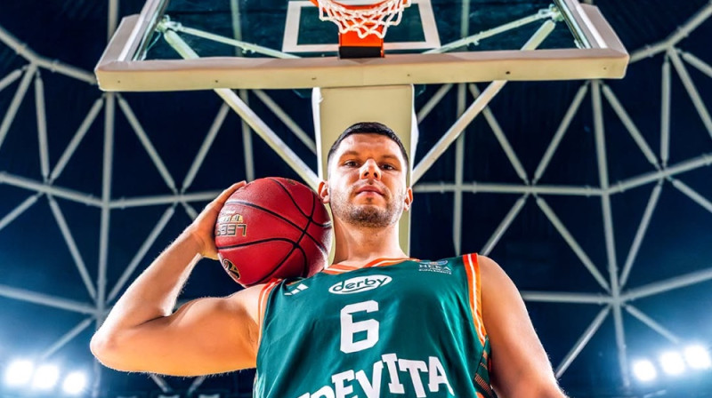 Rihards Lomažs. Foto: Cedevita Olimpija Ljubljana