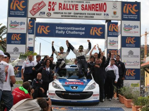 Sanremo IRC rallijā uzvar Andreuči; Hanninens tuvu čempiontitulam