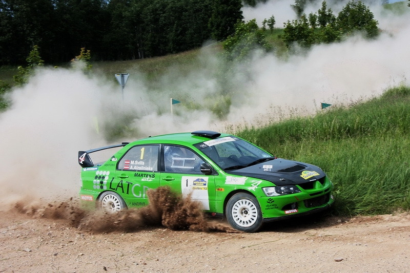 Rallijsprintā "Gulbis 2012" ātrākie Svilis un Aizsilnieks