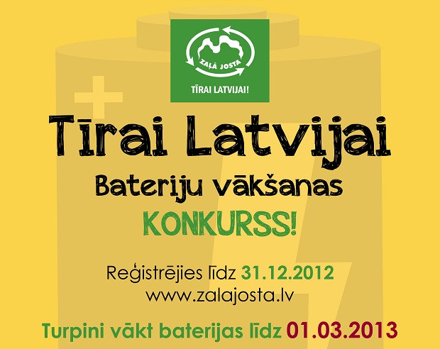 Sākas bateriju vākšanas konkurss