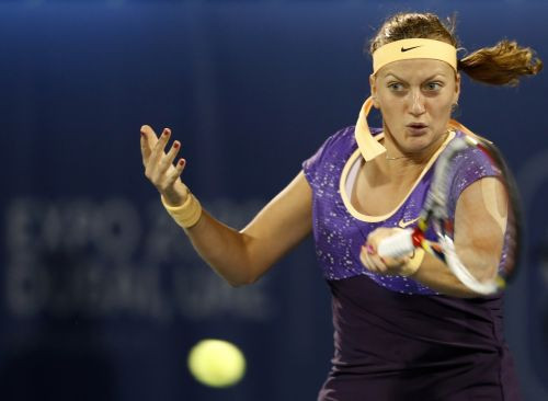 Kvitova pārspēj Radvaņsku, pusfinālā tiksies ar Vozņacki