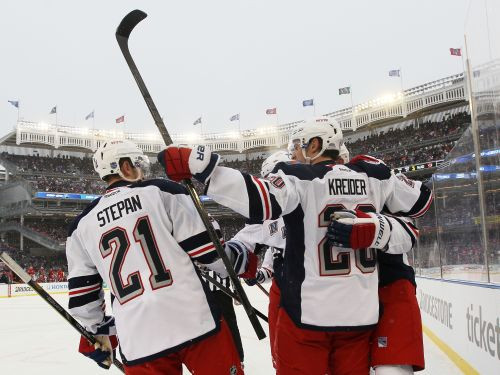 "Rangers" beisbola stadionā iemet septiņas ripas "Devils" vārtos