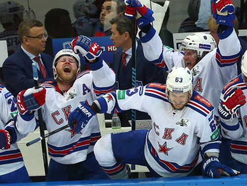 KHL finālsērijas ievadā SKA svin uzvaru Kazaņā