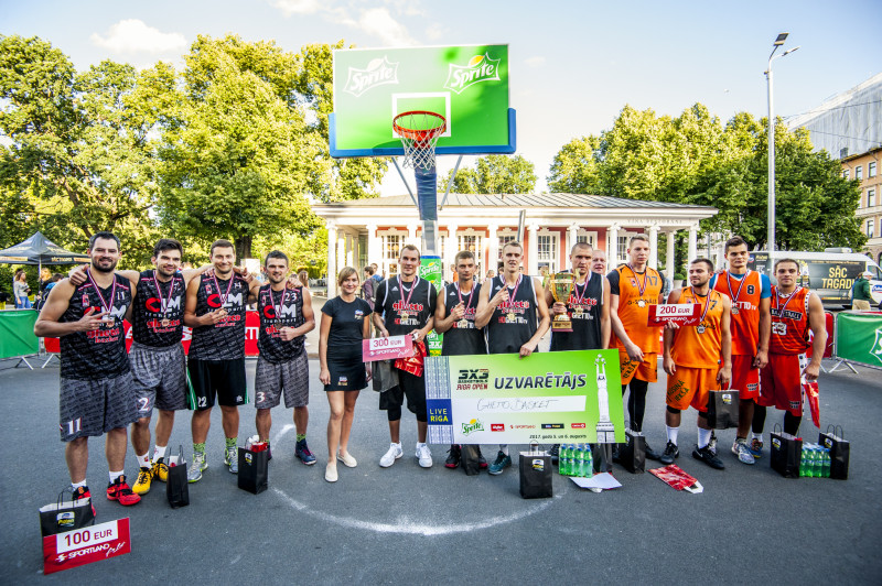 “Rīga Open” 3x3 basketbolā uzvar “Ghetto Basket”, “MILF”, “Trešais asums” un “BBB”