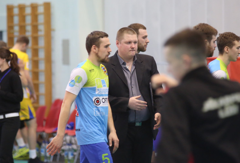 Pirmo uzvaru Latvijas volejbola čempionāta finālsērijā komentē Mārcis Obrumans un Jurijs Deveikus