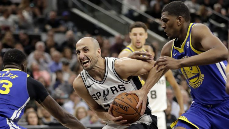 "Spurs" izcīna pirmo uzvaru sērijā pret "Warriors" un izvairās no izstāšanās