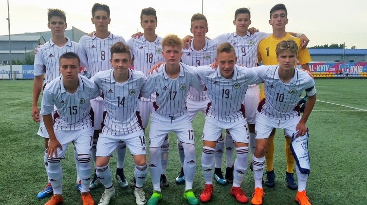 Latvijas U17 futbolisti izcīna pirmo uzvaru pārbaudes turnīrā Ukrainā