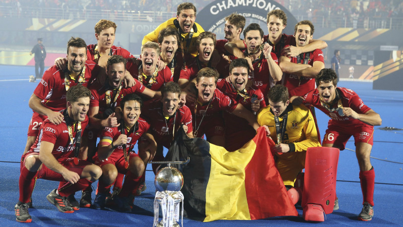 Dramatiskā finālā Beļģija triumfē Pasaules kausā lauka hokejā