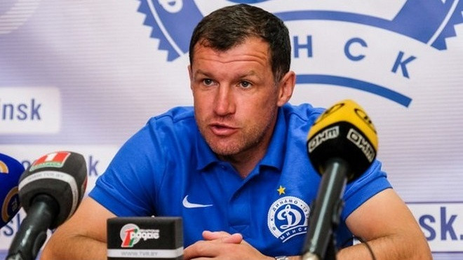 Minskas "Dinamo" treneris "Liepājas" uzbrukumā izceļ savainoto balsta pussargu Hmizu