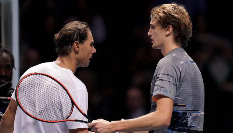 Zverevs "ATP Finals" titula aizstāvēšanu sāk ar pirmo uzvaru pār Nadalu