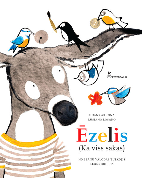 Izdota bērnu grāmata no Spānijas -"Ēzelis"
