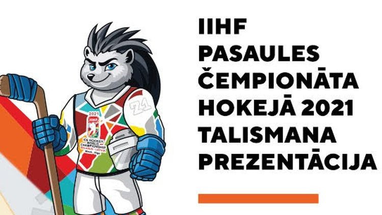 Pārcelta Rīgā plānotā PČ 2021 talismana prezentācija