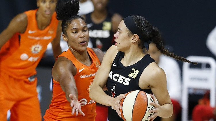 WNBA pārceļ "play-off" spēli neprecīzo testu dēļ, "Sun" 1-0 pret "Aces"