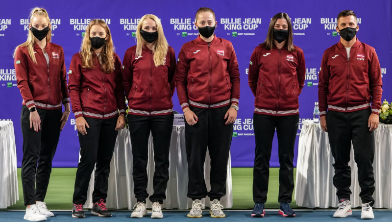 Billijas Džīnas Kingas kausā Latvijas tenisistes tiksies ar Indijas izlasi