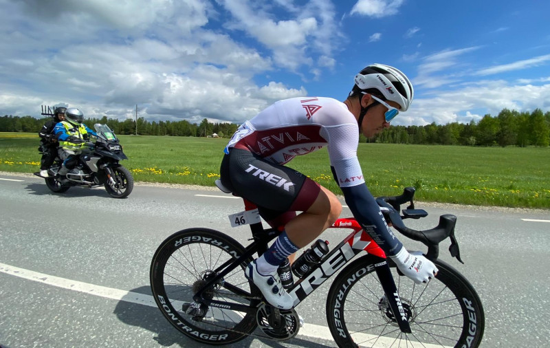 Liepiņš ''Tour of Estonia'' pirmajā posmā pēc kritiena finišē astotajā vietā