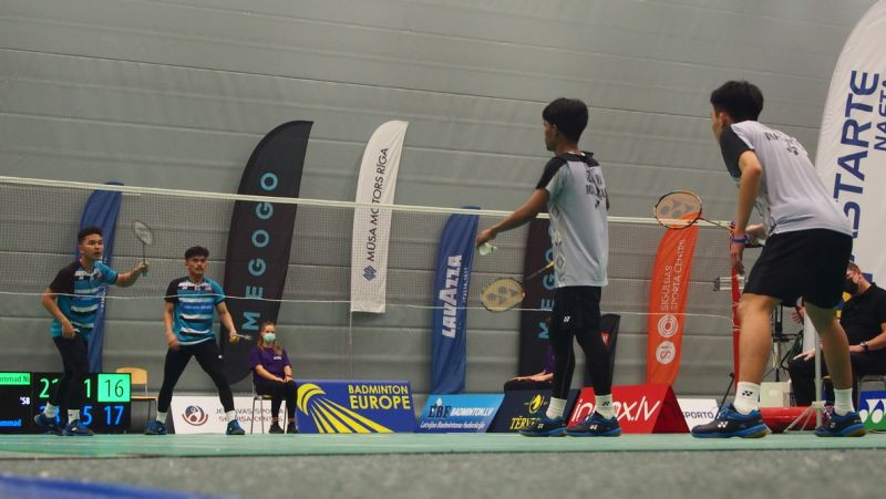 Jelgavā notikušajās badmintona sacensībās dominē Malaizijas sportisti