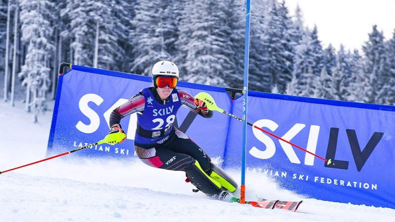Par Latvijas čempioniem slalomā BK 2. posmā Itālijā kļuvuši Gedra un Bondare