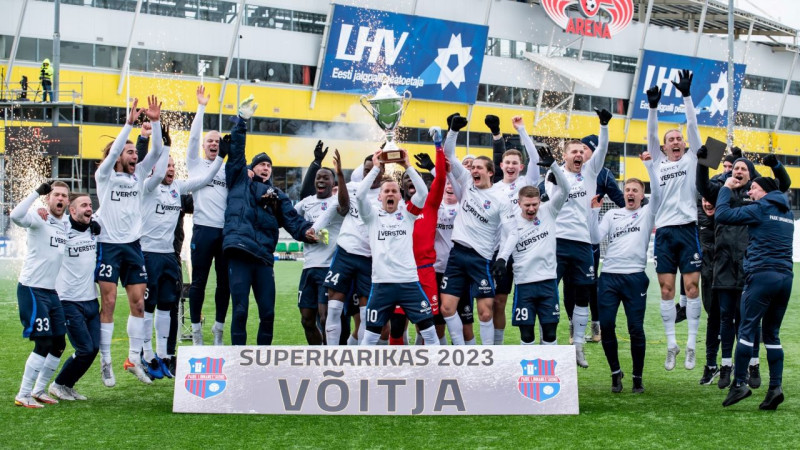 Igaunijas Superkausā Paides klubs atspēlējas no 0:2 un pieveic čempioni "Flora"