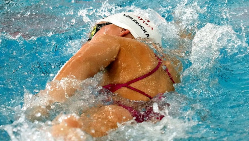 Latvijas peldētājiem 20. vieta Eiropas Jaunatnes olimpiskajā festivālā 4x100 jauktajā stafetē