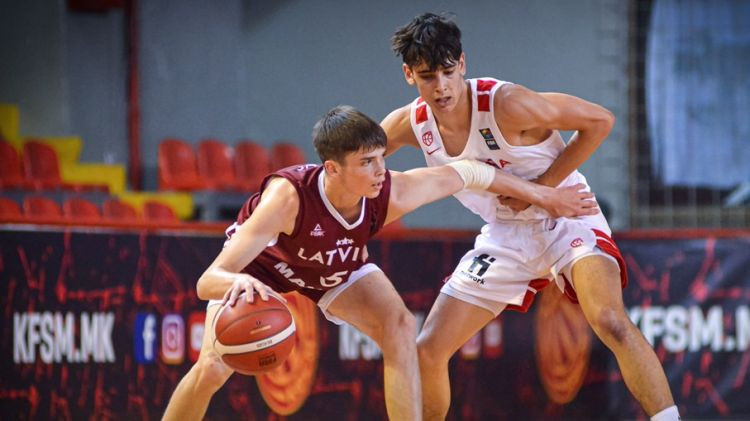 Latvijas U16 izlase zaudē Turcijai un rīt spēlēs par 11. vietu Eiropā