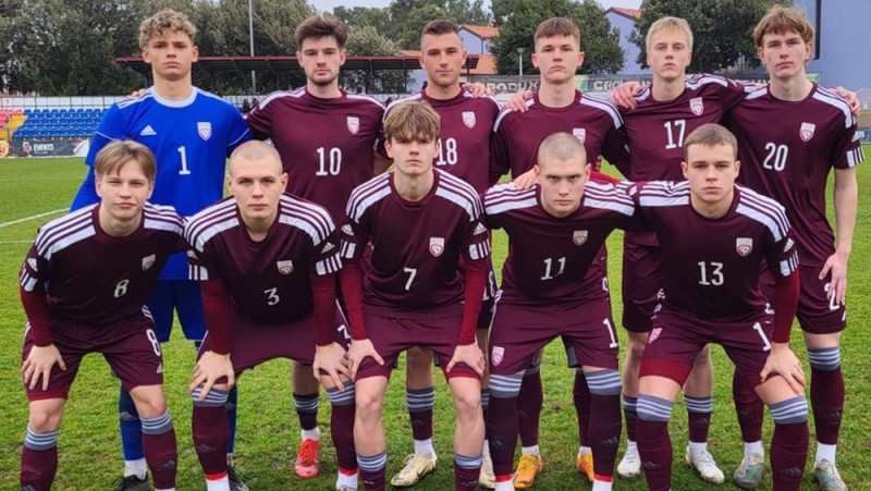Latvijas U19 futbolistiem bezvārtu neizšķirts pret Saūda Arābiju