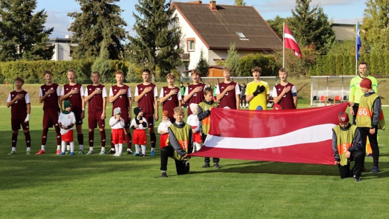 Latvijas U15 izlasei UEFA Attīstības turnīrā divi smagi zaudējumi un viena uzvara