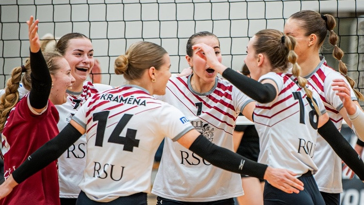 RSU/MSĢ volejbolistes dodas cīņā par Baltijas līgas medaļām