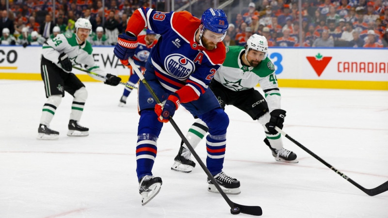 Draizaitlam 1+1, ''Oilers'' divreiz iemet tukšos un nostāda ''Stars'' kraujas malā