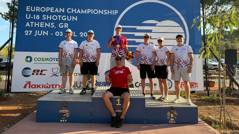 Jurgenovskis izcīna sudrabu Eiropas U18 čempionātā stenda šaušanā