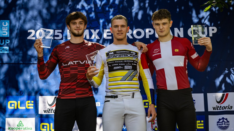 Treimanis izcīna otro, bet Kārkliņa – trešo vietu UEC BMX Eiropas kausa kopvērtējumā