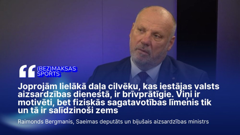 Viena problēma paver durvis otrai – Bergmanis par aizsardzības un veselības saistību