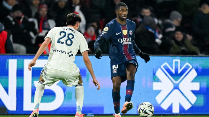 Dembelē vārti nes PSG uzvaru sarežģītā Parīzes derbijā