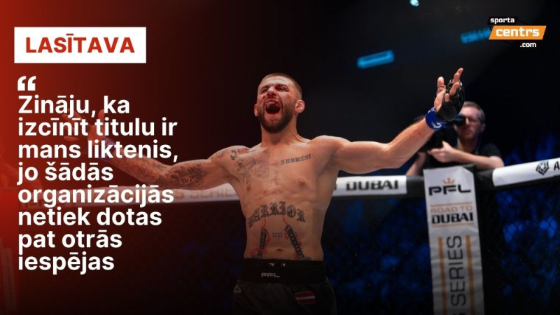 Nākamais solis – UFC vai PFL virsotne. Čižovs par karjeras lielāko cīņu un nākotni