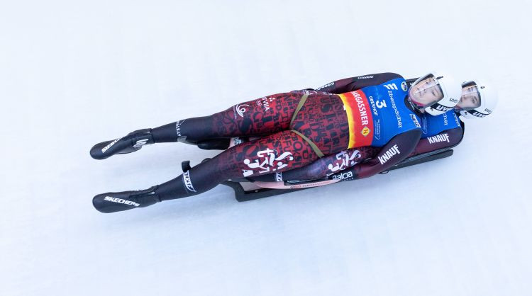 Latvijas dāmu divnieki Eiropas čempionāta sešiniekā kamaniņu sportā