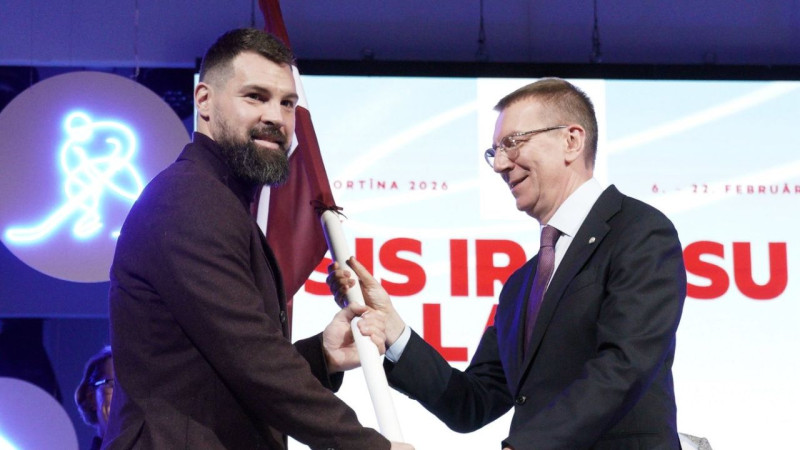 Latvijas prezidents un premjere kritizē SOK lēmumu diskvalificēt Ukrainas skeletonistu