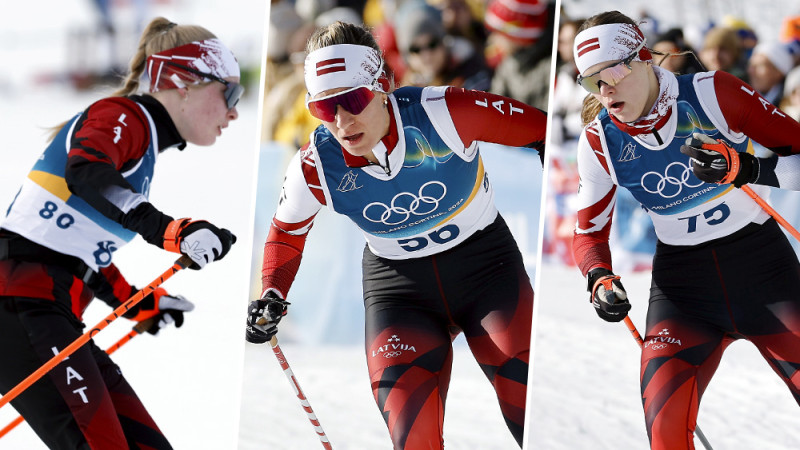 Vakardien trasē putra, pa nakti pastrādājušas sniega fejas; slēpotājas komentē sniegumu